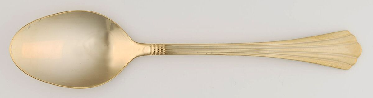 Gold Geneva (Gold Electroplate) Tablespoon (Serving Spoon) by International Silver-1