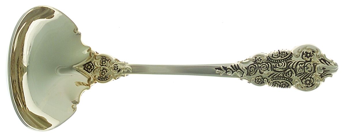 Golden Grand Antique (Gold Electroplate) Solid Gravy Ladle by International Silver-1