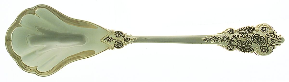 Golden Grand Antique (Gold Electroplate) Sugar Shell Spoon by International Silver-1