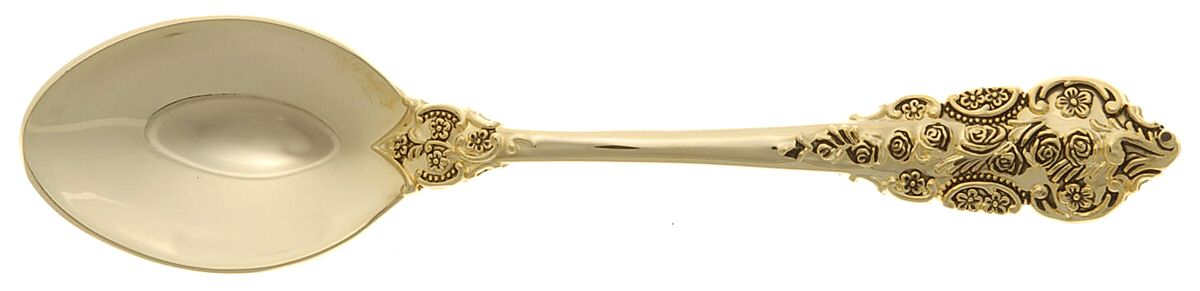 Golden Grand Antique (Gold Electroplate) Place/Oval Soup Spoon by International Silver-1