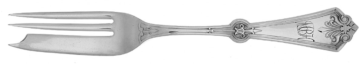 Persian (Silverplate, 1871) Pastry Fork by International Silver-1