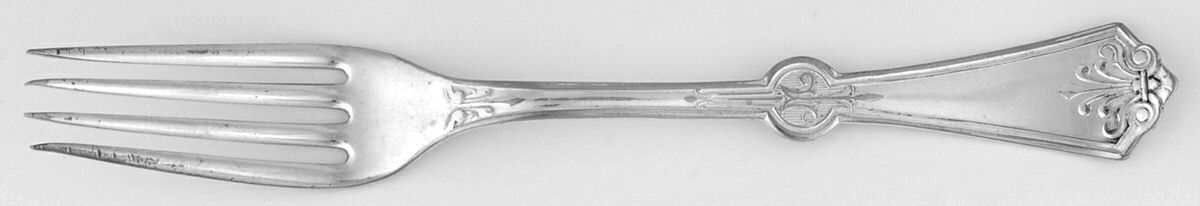 Persian (Silverplate, 1871, Monograms) Youth Fork by International Silver-1