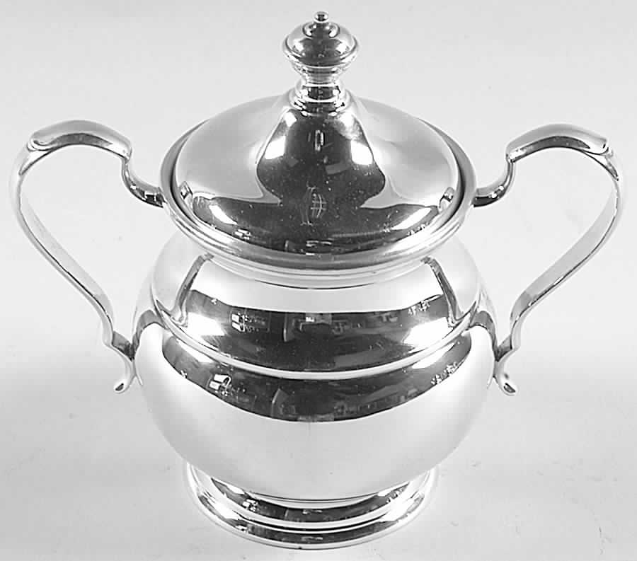 C333 (Sterling, Hollowware) Sugar Bowl & Lid by International Silver-1