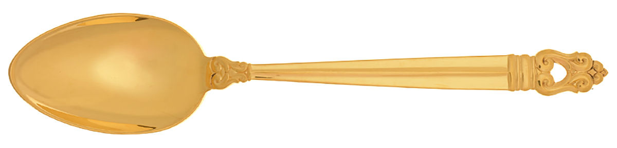 Royal Danish-Gold Vermeil (Sterling) Teaspoon by International Silver-1