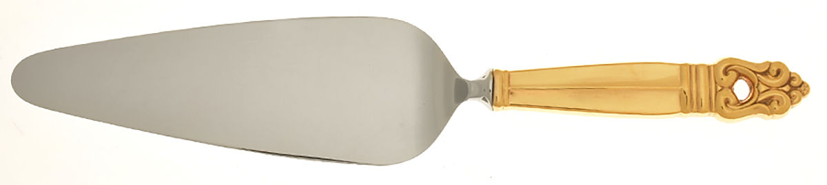 Royal Danish-Gold Vermeil (Sterling) Pie Server with Stainless Blade by International Silver-1