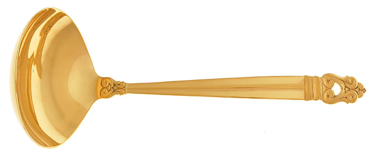 Royal Danish-Gold Vermeil (Sterling) Solid Gravy Ladle by International Silver-1