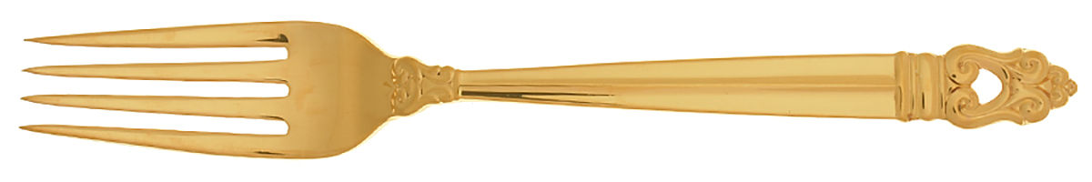 Royal Danish-Gold Vermeil (Sterling) Fork by International Silver-1