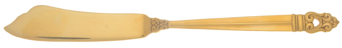 Royal Danish-Gold Vermeil (Sterling) Flat Handle Master Butter Knife by International Silver-1