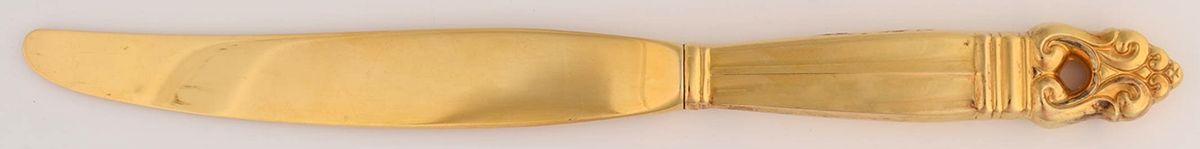 Royal Danish-Gold Vermeil (Sterling) Modern Hollow Knife by International Silver-1