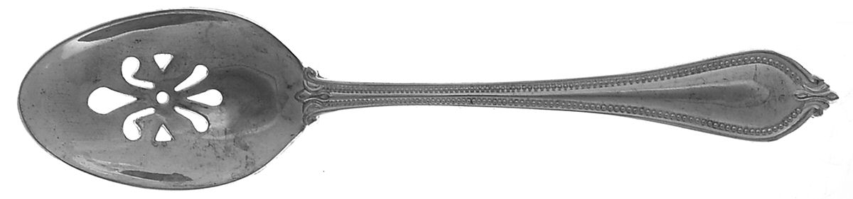 Yorkshire Bead (Silverplate) Pierced Tablespoon (Serving Spoon) by International Silver-1
