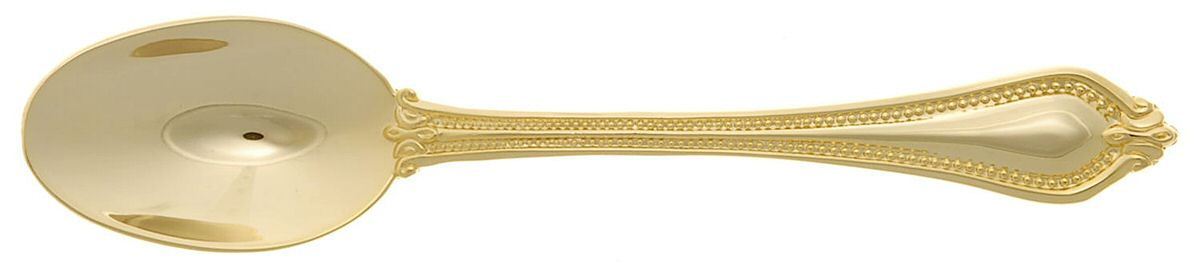 Yorkshire Bead-Gold (Gold Electroplate) Teaspoon by International Silver-1