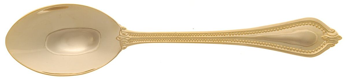 Yorkshire Bead-Gold (Gold Electroplate) Place/Oval Soup Spoon by International Silver-1