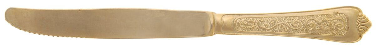 INS315 (GOLD ELECTROPLATE) Modern Solid Knife by International Silver-1