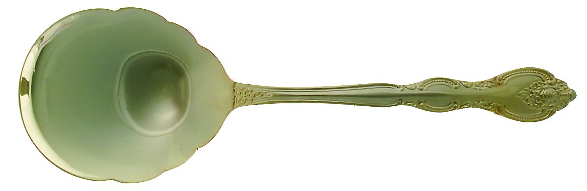 San Marcos (Gold Electroplate) Solid Smooth Casserole Spoon by International Silver-1