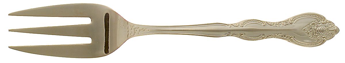 San Marcos (Gold Electroplate) Medium Solid Cold Meat Serving Fork by International Silver-1