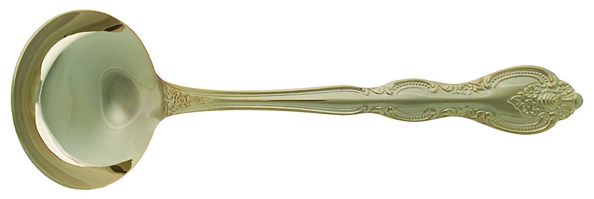 San Marcos (Gold Electroplate) Solid Gravy Ladle by International Silver-1