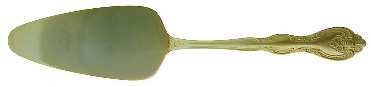 San Marcos (Gold Electroplate) Solid Pie Server by International Silver-1