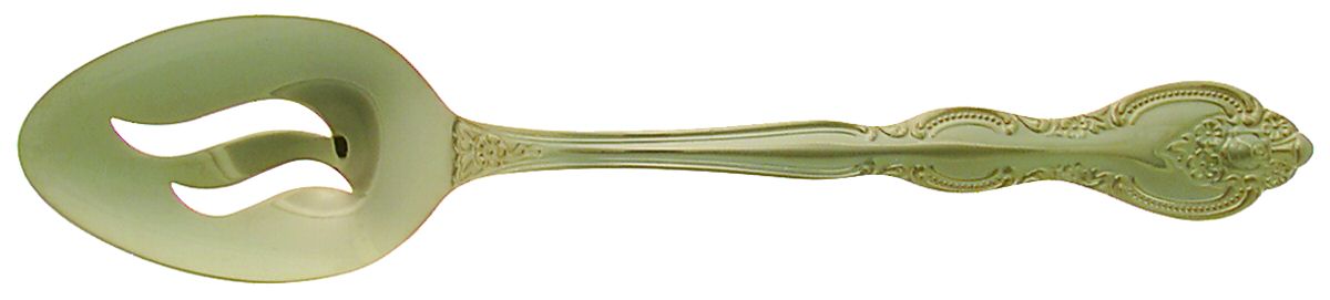 San Marcos (Gold Electroplate) Pierced Tablespoon (Serving Spoon) by International Silver-1