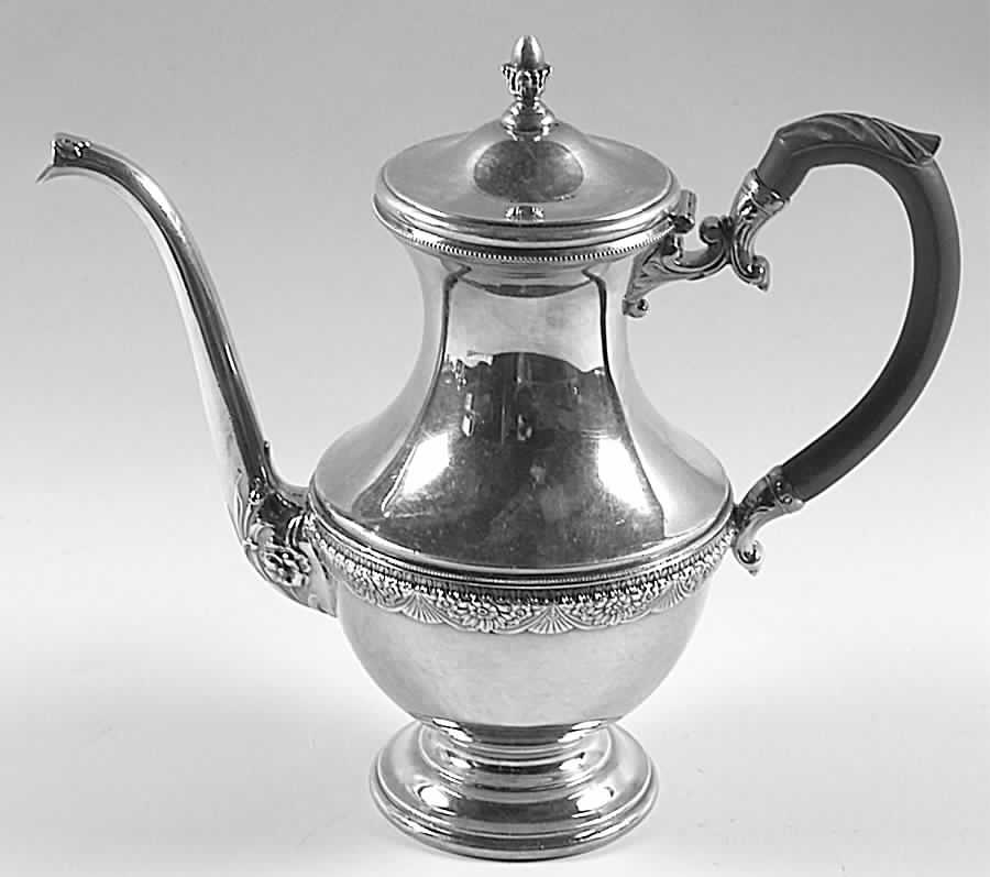 First Love (Silverplate, Hollowware) Silverplate Coffee Pot by International Silver-1