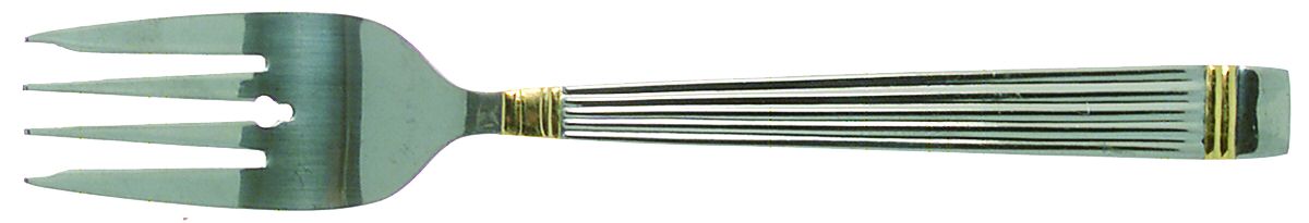 INS323 (STAINLESS, GOLD ACCENTS) Individual Salad Fork by International Silver-1