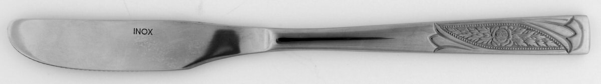 INX1 (STAINLESS) Dessert Knife Solid Piece by Inoxpran-1