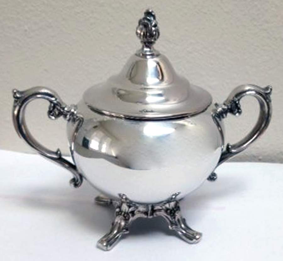 72-3 (Silverplate, Hollowware) Sugar Bowl & Lid by International Silver-1