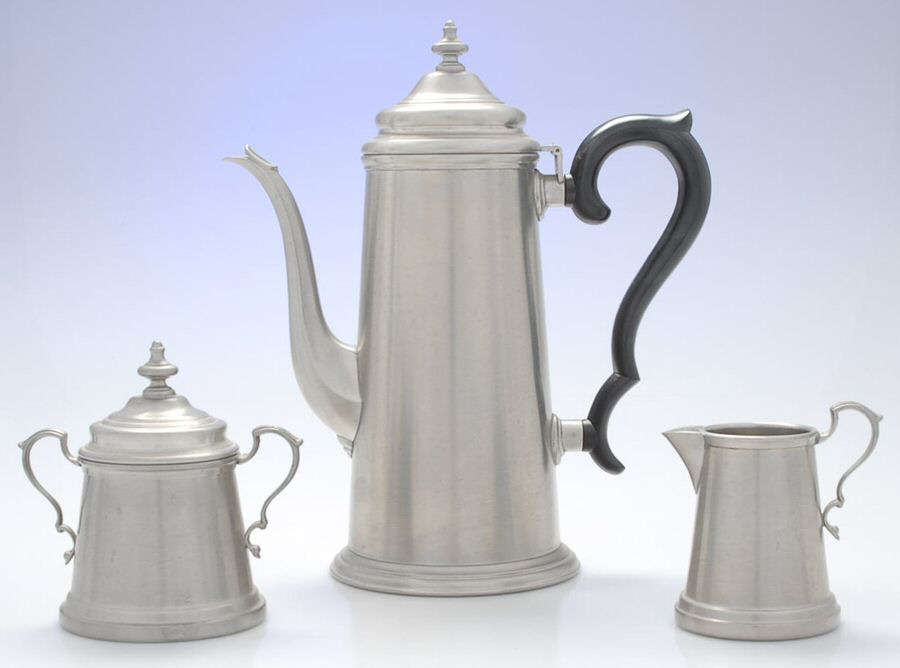 27803 (Pewter, Hollowware) (3 Pc) Coffee Set (CPBH, CR, SU) by International Silver-1