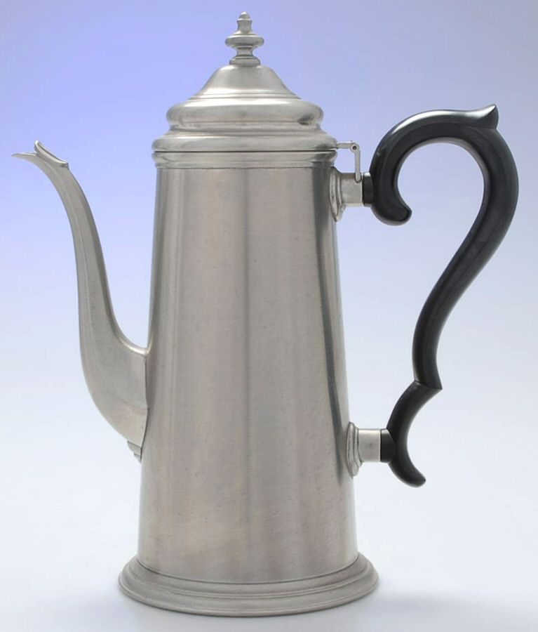 27803 (Pewter, Hollowware) Black Handle Coffee Pot by International Silver-1