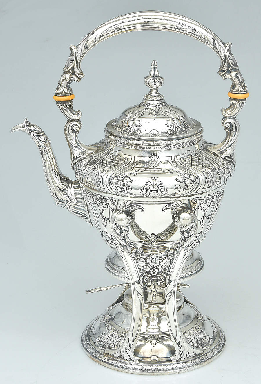 WC513 (Sterling, Hollowware) Kettle, Stand & Burner by International Silver-1