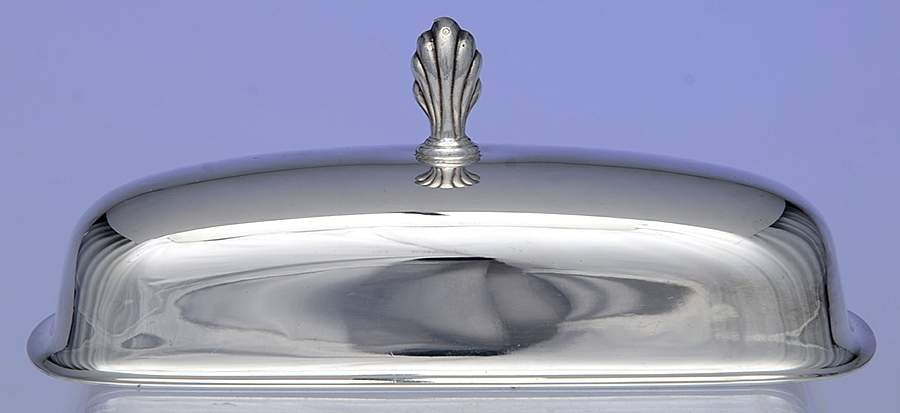 Castleton (Silverplate, Hollowware) Lid for 1/4 Pound Butter by International Silver-1