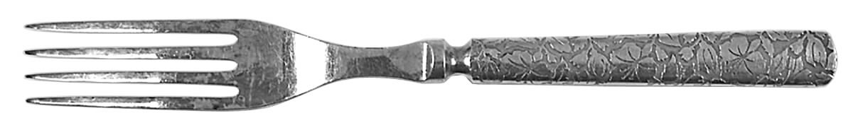 INS332(SILVERPLATE) Indented Solid Handled Fork by International Silver-1