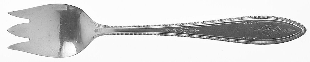 Argosy (Silverplate, 1926, Monograms) Ice Cream Fork by International Silver-1