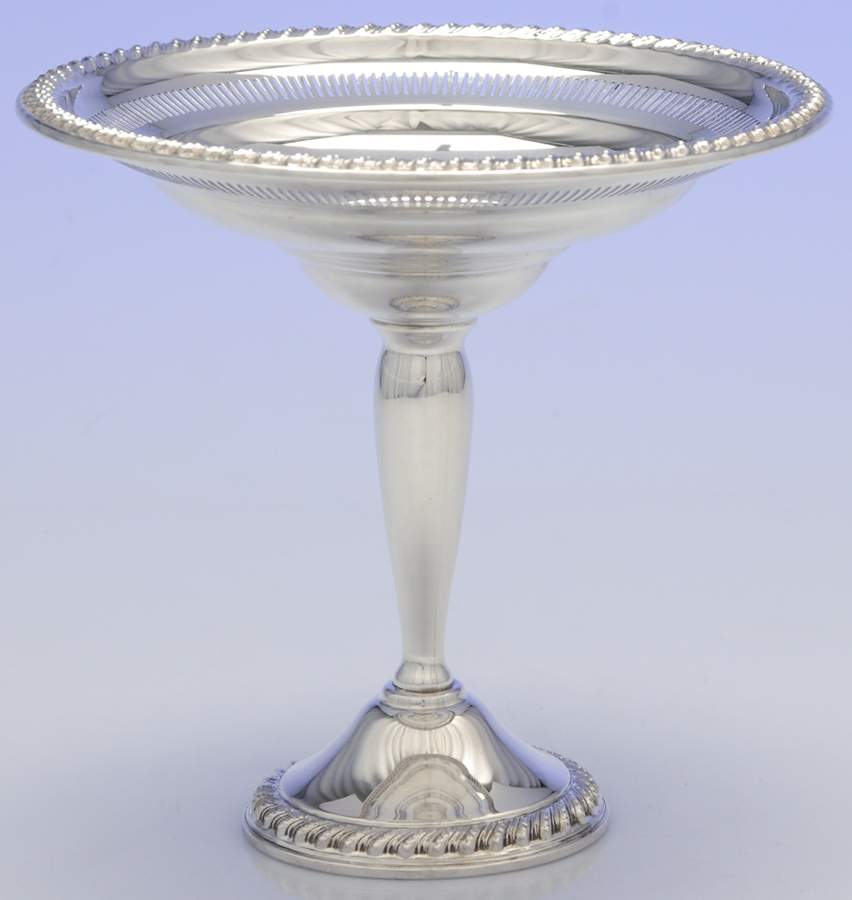 1930 (Sterling, Hollowware) Weighted Round Compote (Height X Width) by International Silver-1