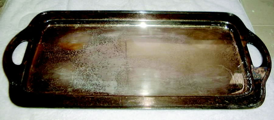 31 (Silverplate, Hollowware) Large Silverplate Waiter Tray by International Silver-1