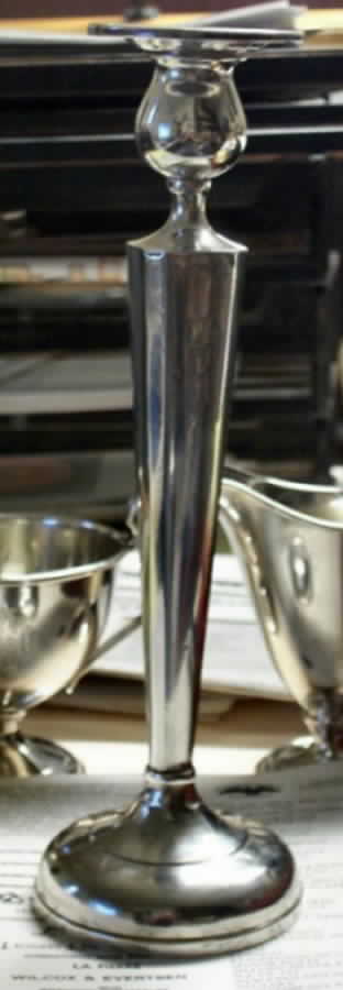 502 (Sterling, Hollowware) Sterling Candlestick by International Silver-1