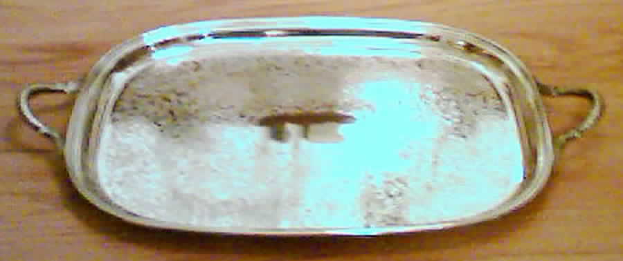 09 (Silverplate, Hollowware) Silverplate Waiter Tray by International Silver-1