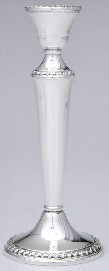1901 (Sterling, Hollowware) 8" Weighted Candlestick by International Silver-1