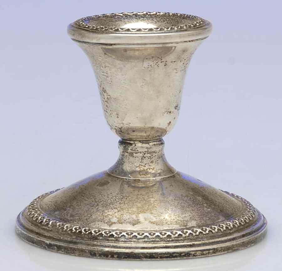 20115 (Sterling, Hollowware) Weighted Candleholder by International Silver-1