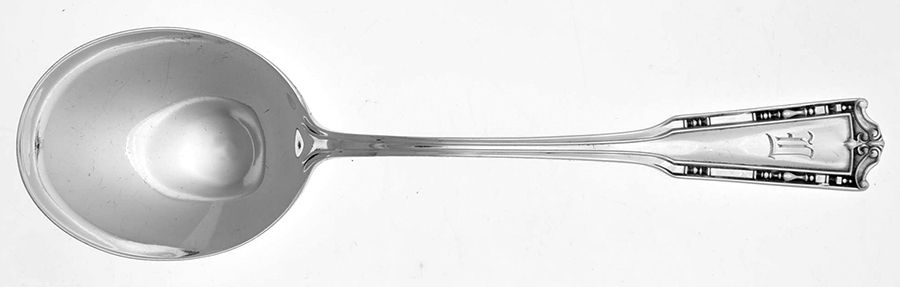 Nathan Hale (Sterling, 1912) Round Bowl Soup Spoon (Gumbo) by International Silver-1
