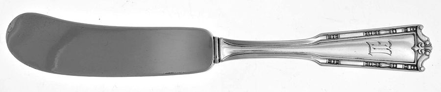 Nathan Hale (Sterling, 1912) Flat Handle Butter Spreader by International Silver-1