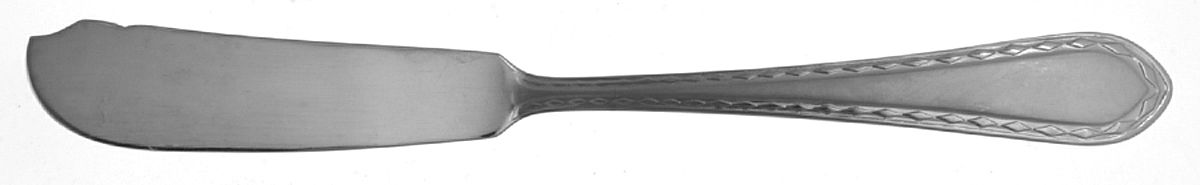 Diamond Antique Pearl (Stainless) Flat Handle Master Butter Knife by International Silver-1