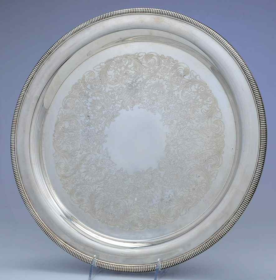 4272 (Silverplate, Hollowware) 15" Round Tray by International Silver-1