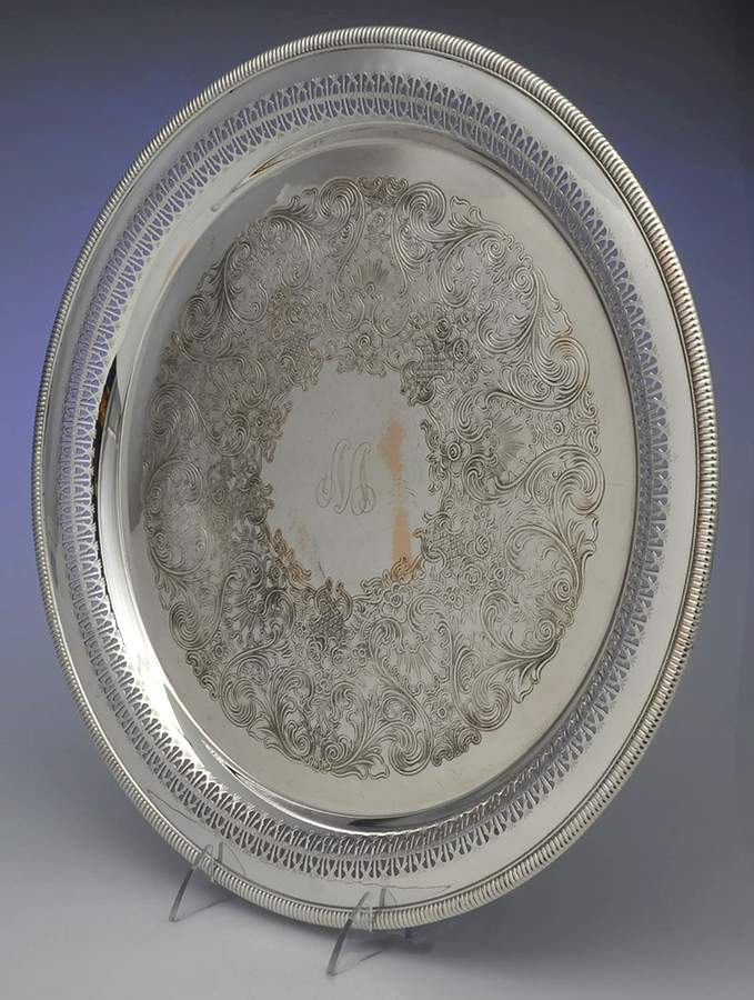 4272 (Silverplate, Hollowware) 15" Round Tray by International Silver-1