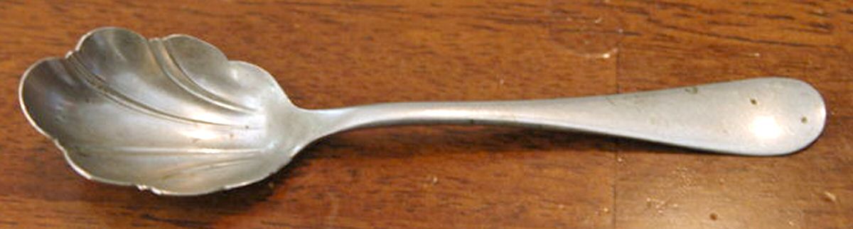 INS345 (NICKEL) Sugar Shell Spoon by International Silver-1