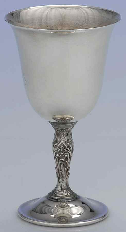 395 (Silverplate, Hollowware) Silverplate Wine Goblet by International Silver-1