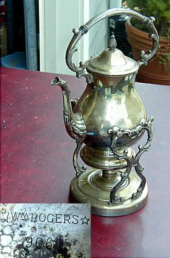 906 (Silverplate, Hollowware) Kettle, Stand & Burner by International Silver-1