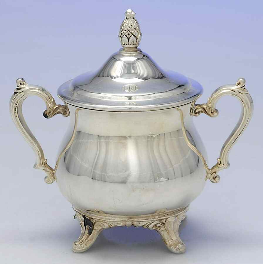 906 (Silverplate, Hollowware) Sugar Bowl & Lid by International Silver-1