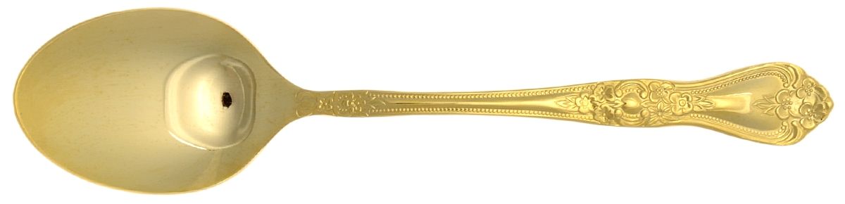 Summer Rose (Gold Electroplate) Place/Oval Soup Spoon by International Silver-1