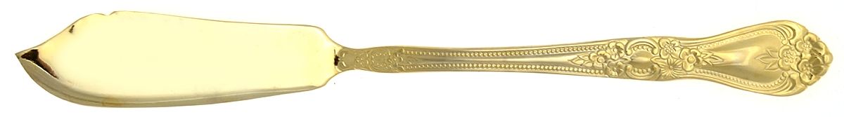 Summer Rose (Gold Electroplate) Flat Handle Master Butter Knife by International Silver-1