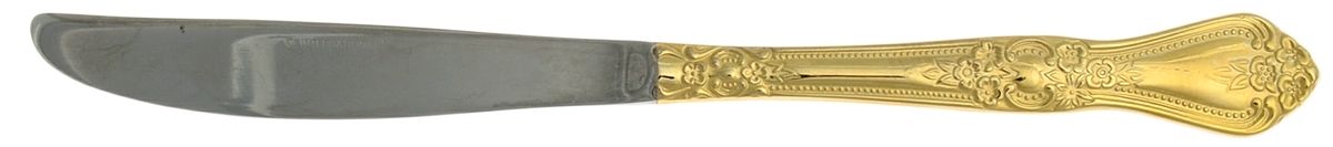 Summer Rose (Gold Electroplate) Modern Solid Knife by International Silver-1